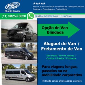 Aluguel de van HS Shuttle Service