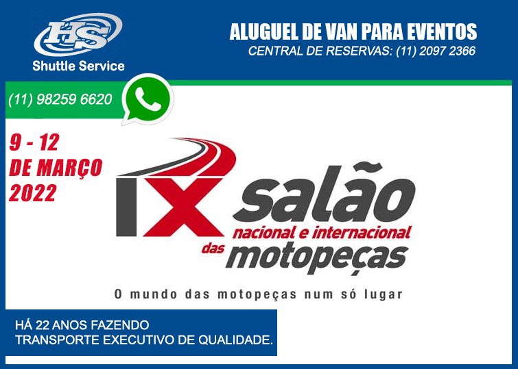 Van para Salão das Motopeças